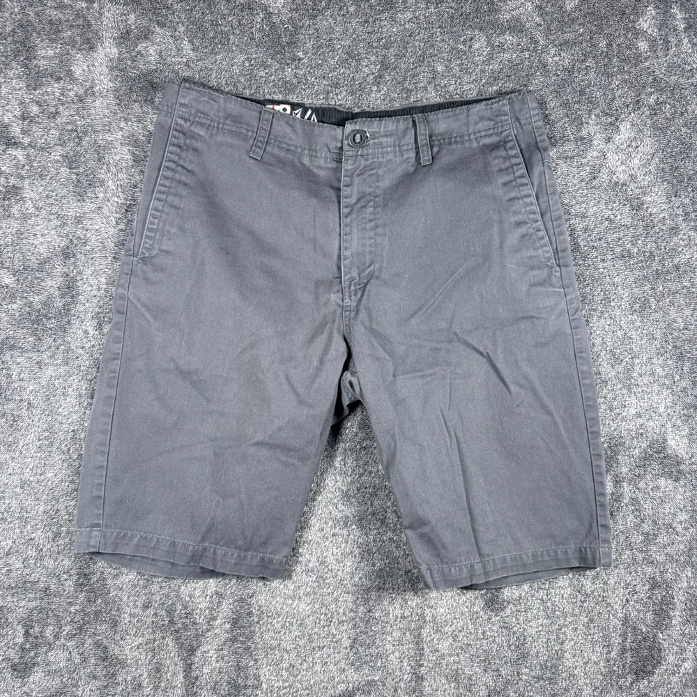 Volcom Fairmont 22 Mens Chino Shorts Size 33 Gray A09110S3 Skate Casual